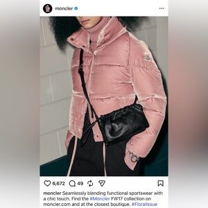 Moncler Velvet Goose Down Puff Jacket